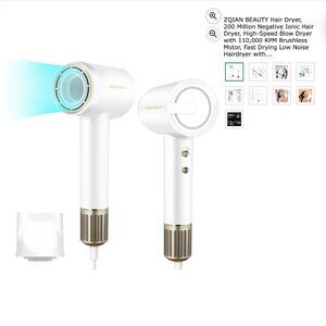 Hair Dryer, Negative Ionic Hair Dryer, High-Speed Blow Dryer